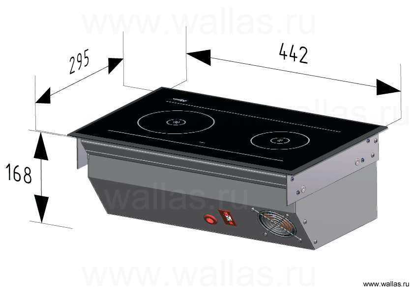 wallas 88DU (размеры плиты)